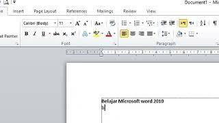 Tiga cara membuat teks tebal di Microsoft word 2010