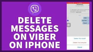 How to Delete Messages in Viber App on iPhone?