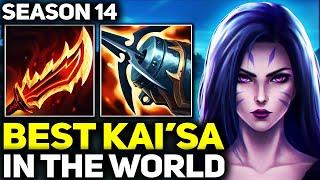 RANK 1 BEST KAI'SA IN SEASON 14 - AMAZING GAMEPLAY! | League of Legends