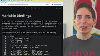 Rust By Example: Variable Bindings