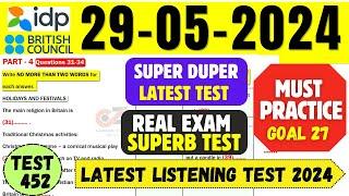 IELTS Listening Practice Test 2024 with Answers | 29.05.2024 | Test No - 451