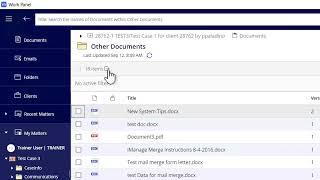 Print list of iManage Documents