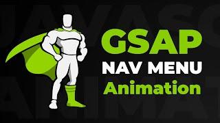 GSAP Responsive Nav Menu Animation | Greensock Tutorial