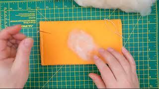 DIY/Как свалять на каркасе. Сухое валяние для начинающих.