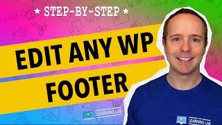 How To Edit The WordPress Footer | WP Learning Lab