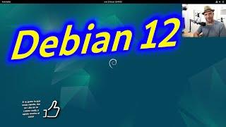 Así se instala y así es, Debian 12 Bookworm. Con un poema dedicado a el, incluido ;)