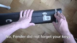 For dummies: How to open a Fender case