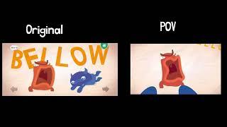 Endless alphabet bellow “original vs POV”