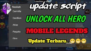 SCRIPT UNLOCK ALL HERO MOBILE LEGENDS GAME GUARDIAN #mlbb #onehitkills #fypシ゚viral