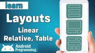 Layouts in android - learn about Relative layout, Linear layout and Table layout in android