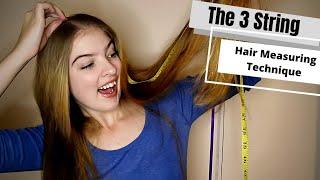 The 3 String Hair Measuring Technique | How to measure your Hair