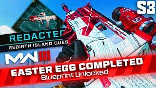 UNLOCK NEW REBIRTH ISLAND BLUEPRINT FAST/EASY… ('REDACTED' EASTER EGG) - WARZONE SEASON 3