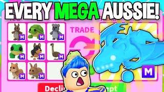 Trading EVERY *MEGA AUSSIE EGG PET* In Adopt Me AT ONCE!! Roblox Adopt Me Trading MEGA FROST DRAGON?