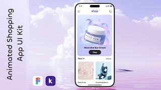 Create a Stunning Animated Shopping App UI in Kodular 2024 | Free aia file | UI Design Tutorial