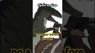 Spinosaurus VS Giganotosaurus #animation #funny #comedy