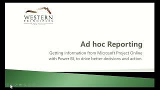 Ad Hoc Reports with Power BI