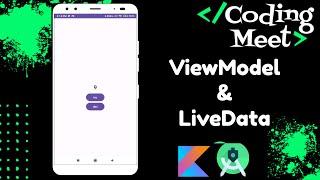 ViewModel and LiveData Tutorial in Android Studio kotlin