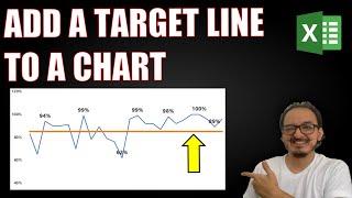 How to add a target line to a Line Chart in Excel in 5 MIN!