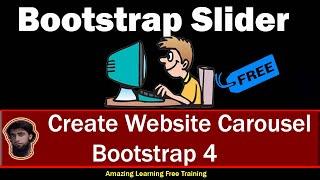 How To Create Carousel in Bootstrap 4 | Create Slider With Working Example