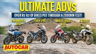 R 1250 GS vs Multistrada V4 S vs Tiger 1200 vs Pan America -Over Rs 1 crore of ADVs! | Autocar India