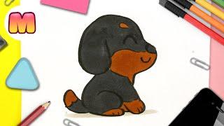 COMO DIBUJAR UN PERRO KAWAII - Dibujos faciles kawaii - Aprende a dibujar animales con Jape