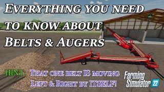 Everything you need to know about Belts & Augers in Farming Simulator 22