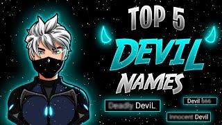 Top 5 Devil Names Free fire  Free fire Names