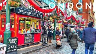 London Christmas Walk  Walking London City of Westminster at Christmas  Central London Walk 4K HDR