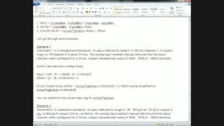 How to Scale a Analog number in a  CLX PLC