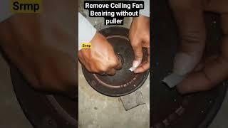 How to remove ceiling fan bearing without puller #shortvideo #youtubeshorts viralvideo #electrical