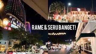 Suasana Malam Minggu di Taman Apsari & Jalan Tunjungan Surabaya