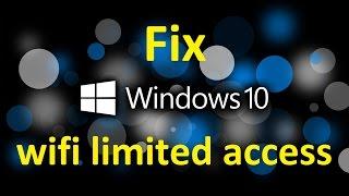 wifi limited access problem windows 10 /8! Fix - Howtosolveit