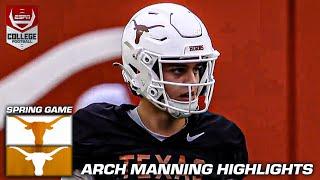 Arch Manning throws for 355 YDS & 3 TD in Texas Longhorns Spring Game  | ESPN College Football