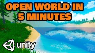 Build a beautiful 3D open world in 5 minutes | Water, Lakes, Environment | Pt. 2