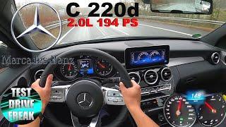 2020 Mercedes Benz C 220d AMG-Line 194 PS AUTOBAHN DRIVE POV