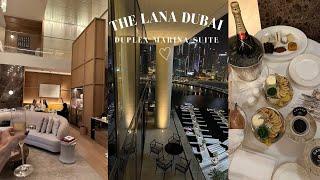 THE LANA HOTEL DUBAI. GIRLS NIGHT, FOOD & EVENING ROOM TOUR. Dorchester Collection.