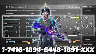 3.5 UPDATE  BEST ZERO RECOIL SENSITIVITY CODE+CONTROL SETTINGS BGMI/PUBG MOBILE