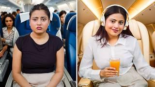Cheapest vs Most Expensive Plane Seat !