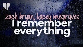 zach bryan - i remember everything (feat. kacey musgraves) (lyrics)