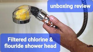 Densors Vitamin C, Chlorine & Flouride Filter Shower Head with Replacement Filters unboxing review