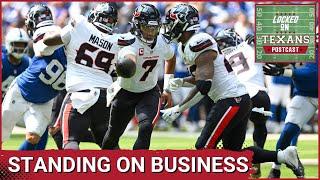 POSTCAST:  The Houston Texans Stand On Business In Opening Win Over Indianapolis Colts