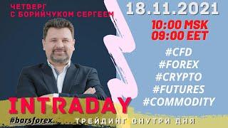 Торговля на форекс (forex) 17.11.21г с ФИБО Груп (FIBO Group). Сергей Борийчук, Активный Интрадей