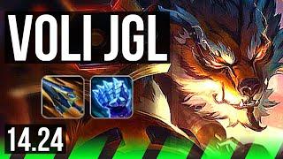 VOLIBEAR vs LEE SIN (JGL) | 8/0/9, Legendary | KR Diamond | 14.24