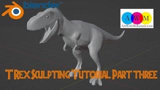 Modeling a T Rex in Blender Part 3 Tutorial