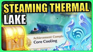 STEAMING THERMAL LAKE PUZZLE Core Cooling Hidden Achievement Luxurious Chest Genshin Impact Fontaine