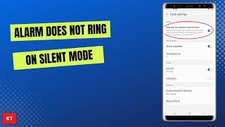 How to Fix if the alarm in your Samsung Phone has suddenly stopped ringing when it is on silent mode
