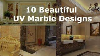 10 UV Marble Designs in ONE Minute | UV Marble Sheet Application  | PVC Marble Sheet Price in India