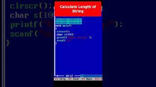 c program to calculate string length without using strlen function