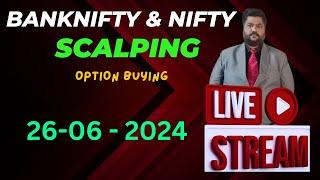 26 JUNE 2024  | Today |  Banknifty Live Trading in Kannada | KANNADA TRADER | only price action |