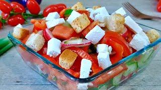 Cucumber Onion and Tomato Salad Recipe (Fresh from the Garden).Ultimate Tomato Salad